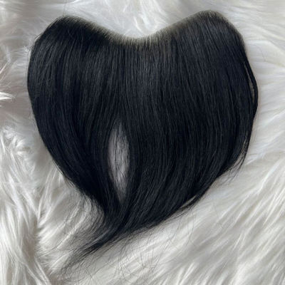 Forehead Bald Mens Toupee Human Hair Real Replacement Super Thin