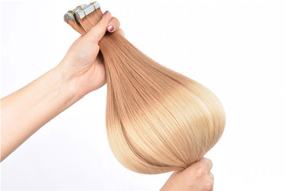 Curly Remy Tape In Extensions Human Hair Cuticle Aligned 50g/Pack