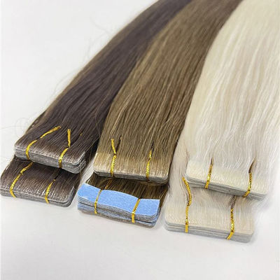 Curly Remy Tape In Extensions Human Hair Cuticle Aligned 50g/Pack