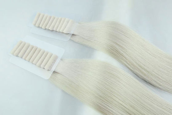 Curly Remy Tape In Extensions Human Hair Cuticle Aligned 50g/Pack